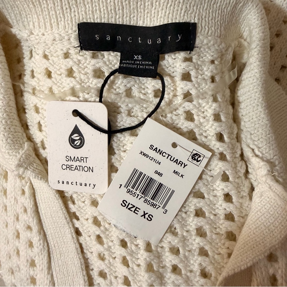 Sanctuary Cream Knit Sweater Vest - Picture 6 of 6